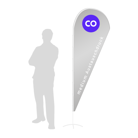 Beachflag Drop Austauschdruck | Medium (280 cm) | einseitig bedruckt