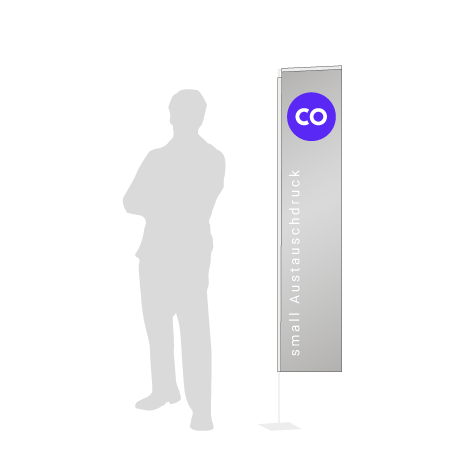 Beachflag Rechteck Austauschdruck | Small (200 cm) | einseitig bedruckt