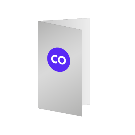 Faltblatt Einbruchfalz 4-Seiter | DIN lang 9,9 cm x 21,0 cm hoch | beidseitig bedruckt